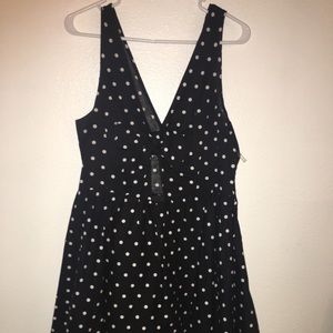 Black Dress with White Dots